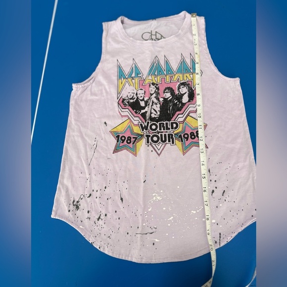 Chaser Kids Def Leppard World Tour Tank Top - size 12 - Picture 4 of 5